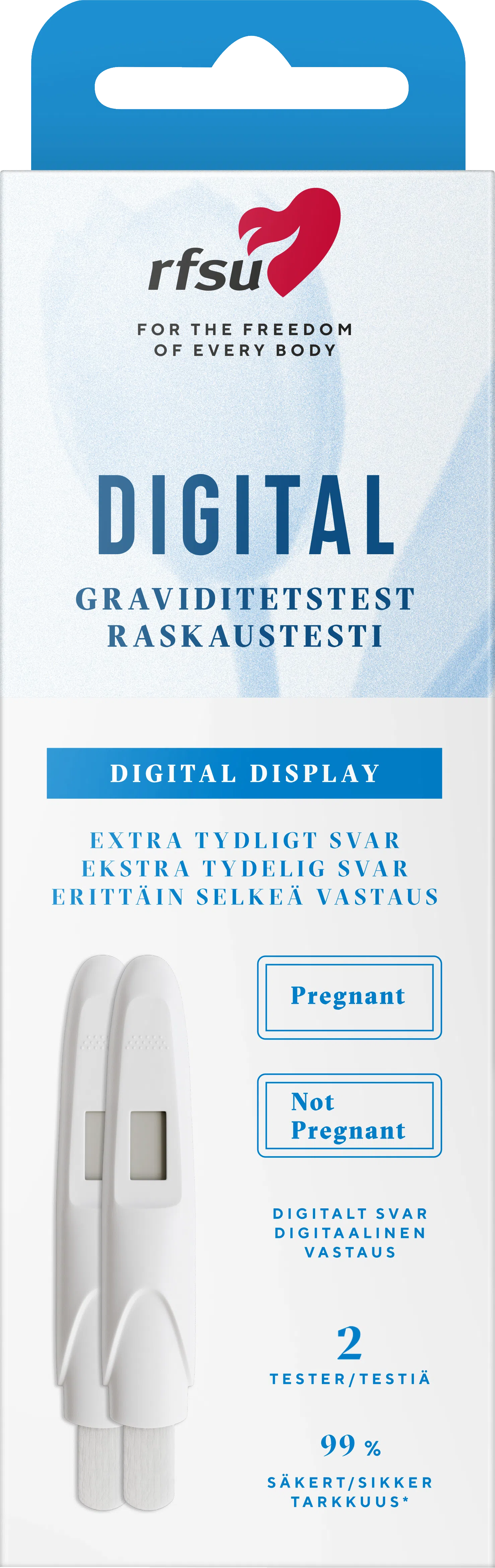 RFSU Digitalt Graviditetstest 2p, st