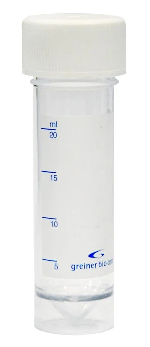 Urinprovsrör av plast 20 ml